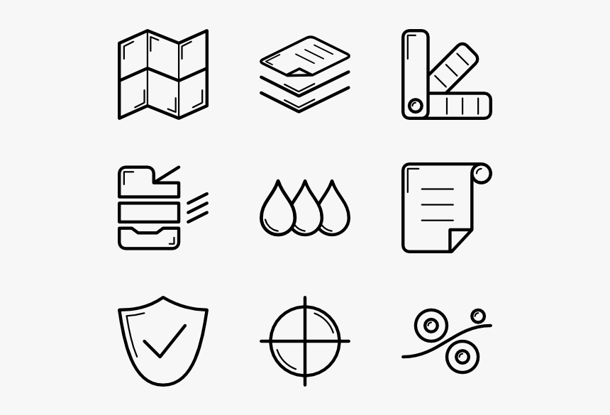 Genericons Printing - Phone Email Icon Png, Transparent Png