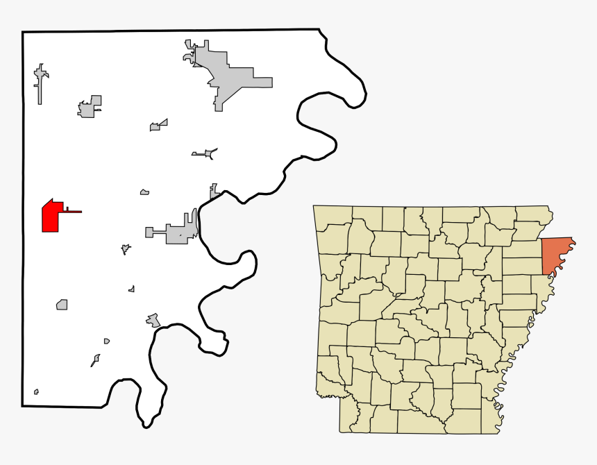Mississippi County Arkansas Map Inspirational File - County Arkansas, HD Png Download