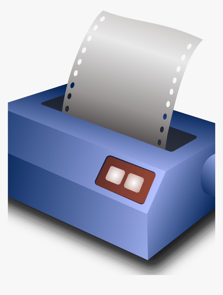 This Free Icons Png Design Of Matrix Printer - Dot Matrix Printer Cartoon, Transparent Png