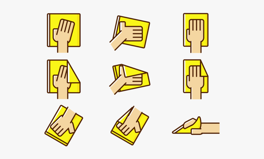 Vector Hand Wipe Icon, HD Png Download