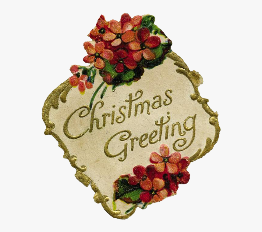 Merry Christmas, My Friends - Vintage Merry Christmas Clip Art, HD Png Download