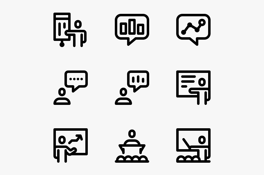 Presentation - Black-and-white, HD Png Download