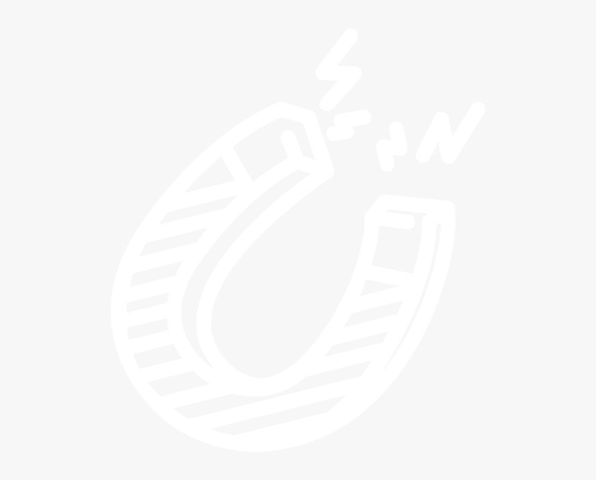 Dawn Sparks Magnet Icon - White Magnet Icon Transparent, HD Png Download