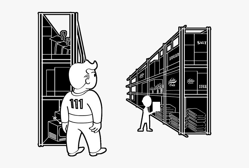 Nukapedia The Vault - Cartoon, HD Png Download