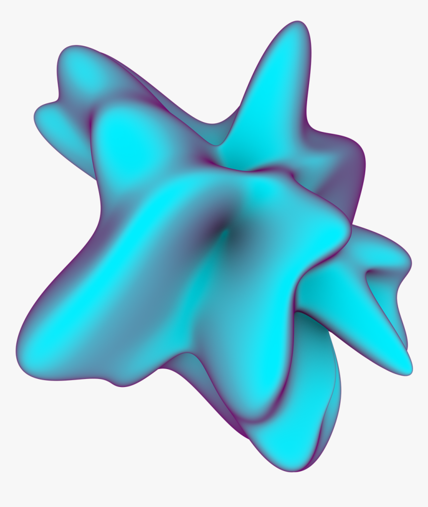 A Piece From “amorphous,” A Pack Of 3d Shapes On Transparent - Transparent 3d Shapes Png, Png Download