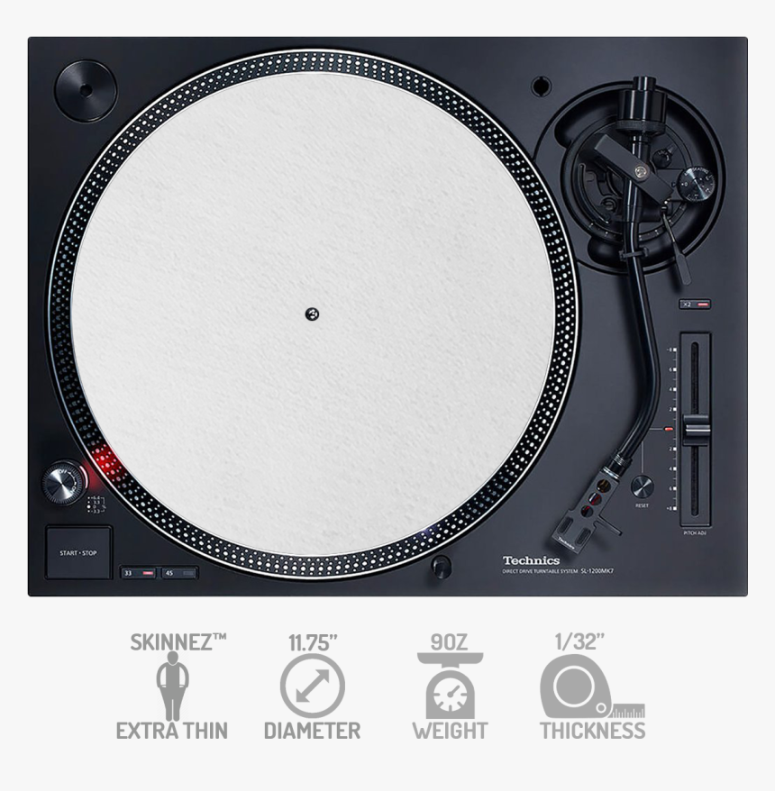 12inch 9oz Skinnez Slipmats - Sl 1210 Mk7, HD Png Download