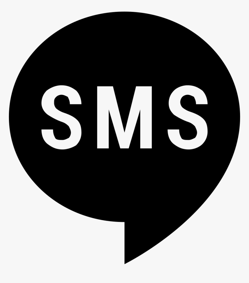 Sms - ไอคอน Line สี ดำ, HD Png Download