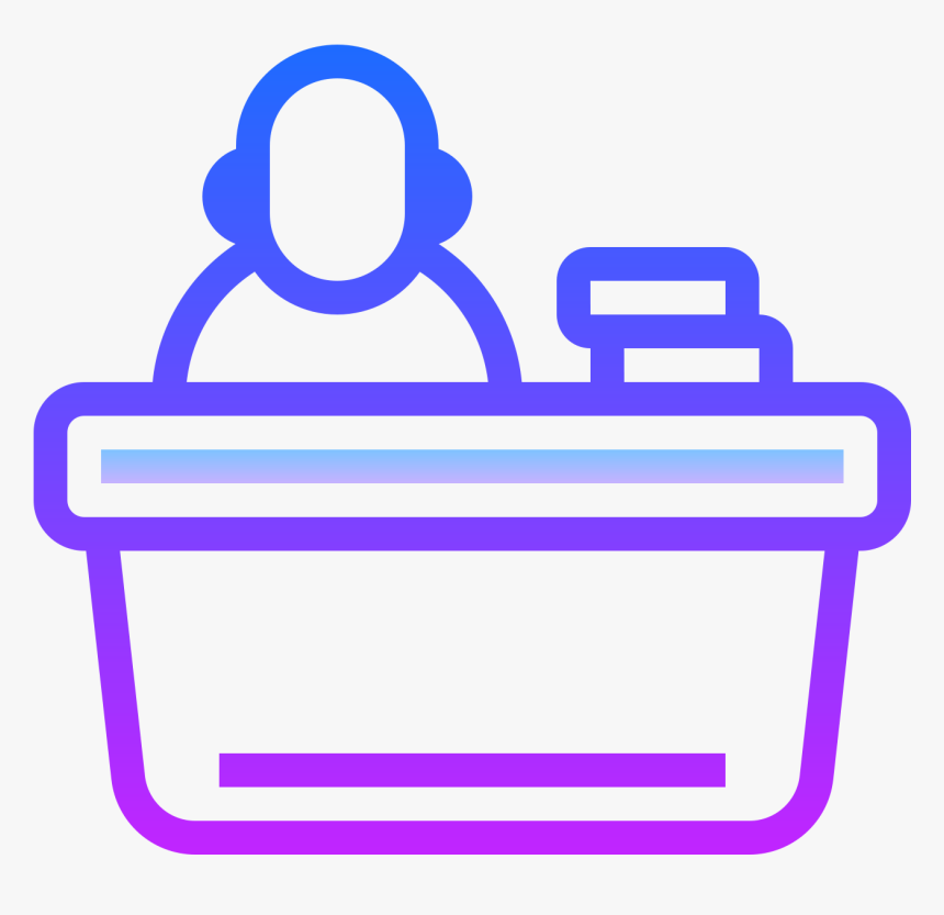 Front Desk Icon Clip Art, HD Png Download , Transparent Png Image