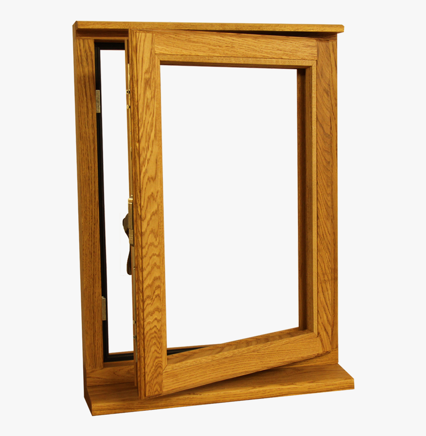 Single Wooden Oak Fully Opening Outwards Window - Plywood, HD Png Download