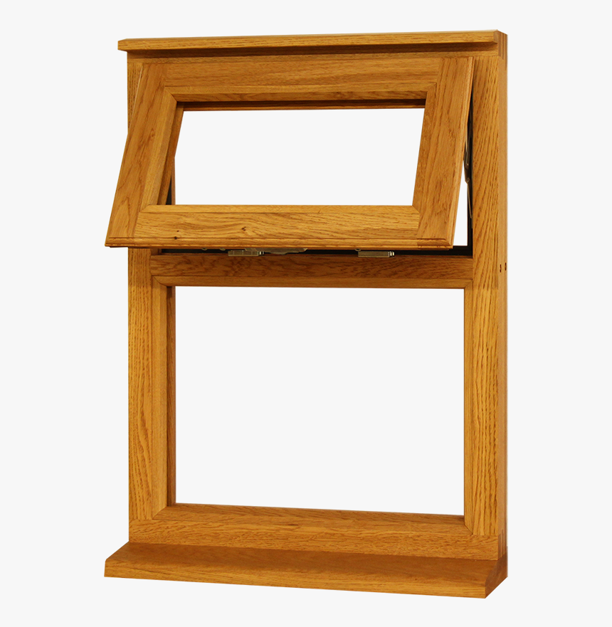 Small Single Wooden Oak Window With Top Opening - Plywood, HD Png Download
