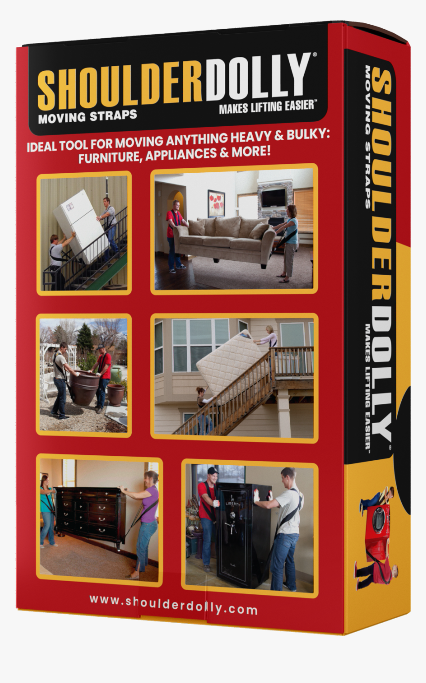 Shoulderdolly® Moving Straps 800lb - Two Man Moving Straps, HD Png Download