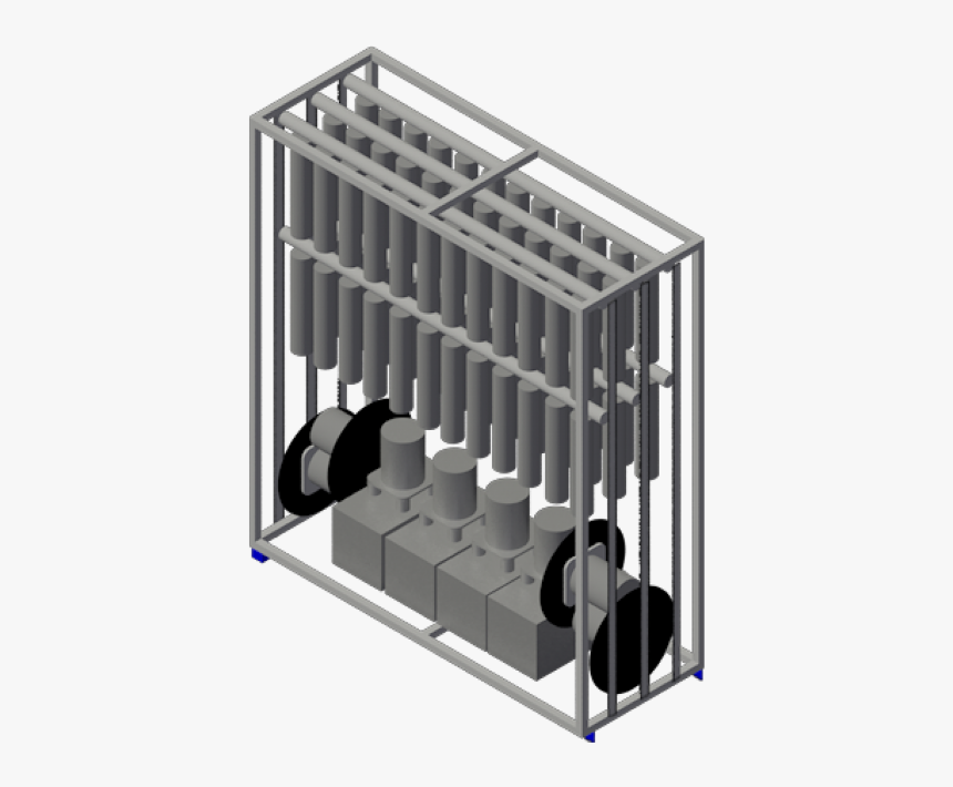 Dolly With Light Fixtures And Truss Accessories - Handrail, HD Png Download
