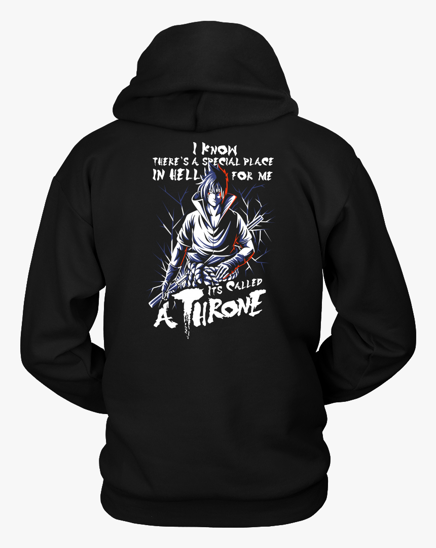 Naruto Sasuke Uchiha Stay On Throne Unisex Hoodie T - Majin Vegeta Hoodie, HD Png Download