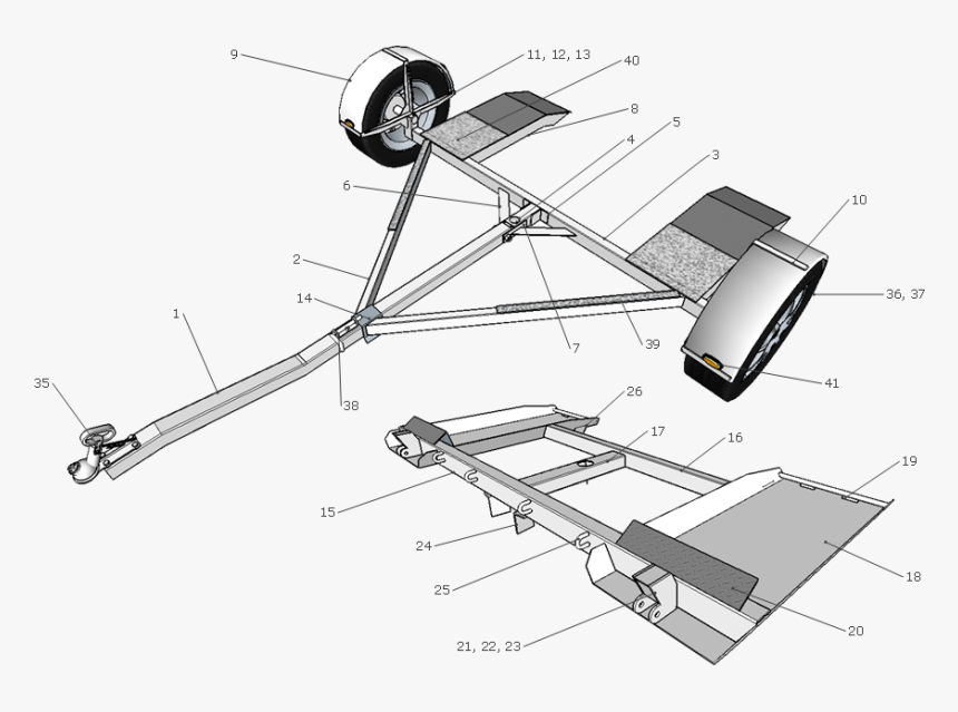 Planos Para Remolque Dolly, HD Png Download