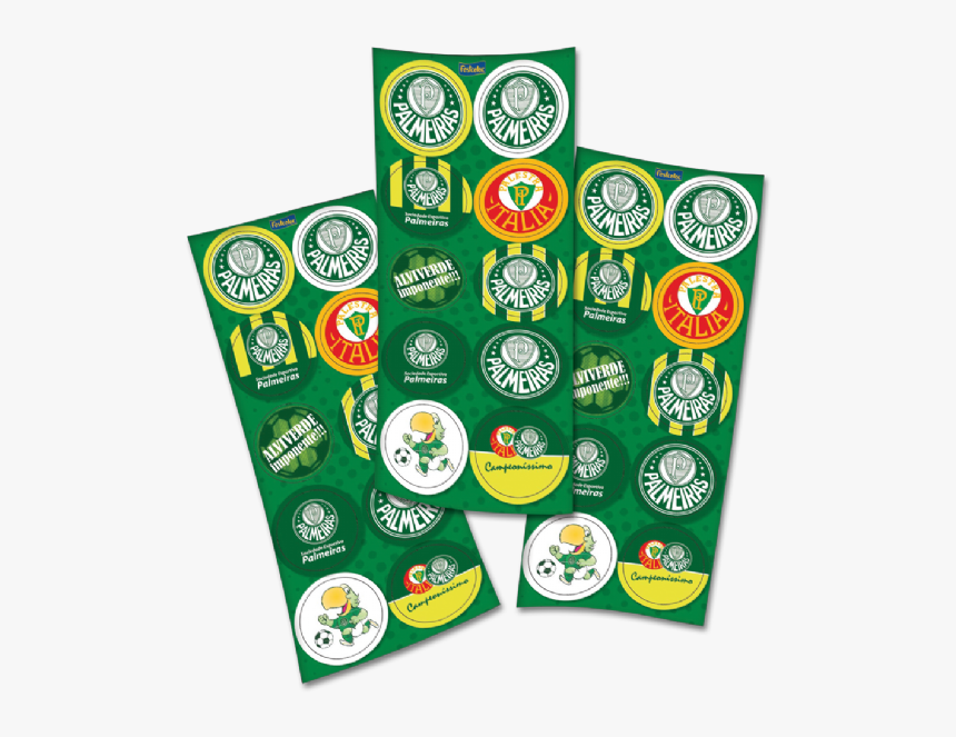 Adesivo Decorativo Palmeiras C/ 03 Cartelas - Adesivo Do Palmeiras, HD Png Download