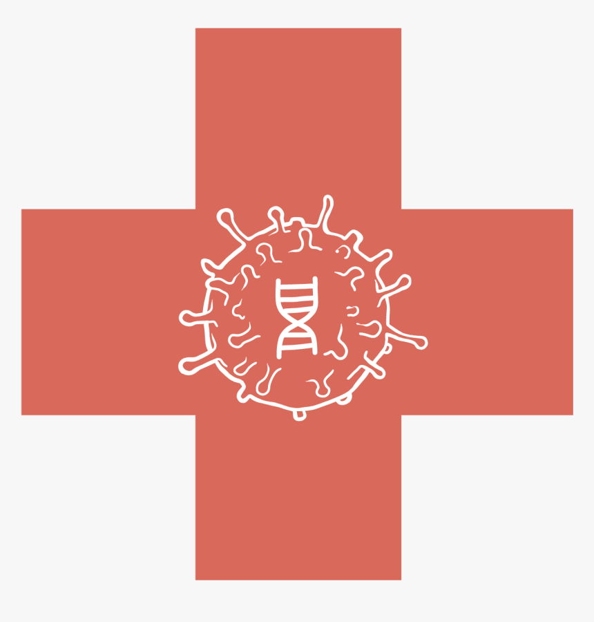 Image Of A Spherical Virus Containing A Dna - Graphic Design, HD Png Download