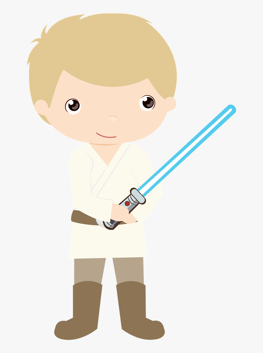 Clipart Halloween Star Wars - Star Wars Cartoon Luke Skywalker, HD Png Download