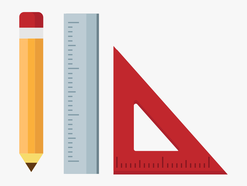 Drawing Tools Flat Icon Vector - Drawing Flat Icon, HD Png Download