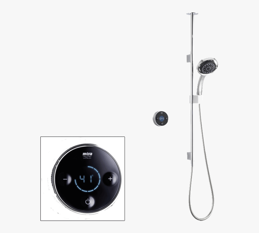 Transparent Mira Png - Mira Platinum Digital Shower Rear Fed Pumped, Png Download