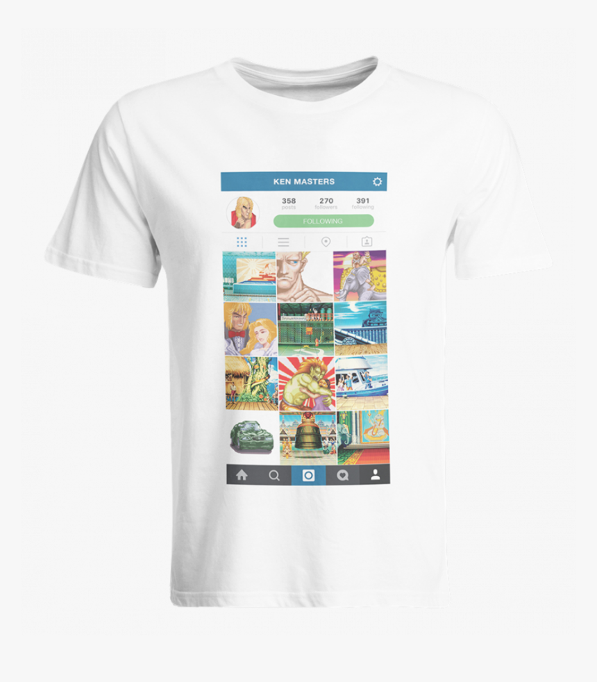 Instagram Ken Street Fighter T Shirt, HD Png Download