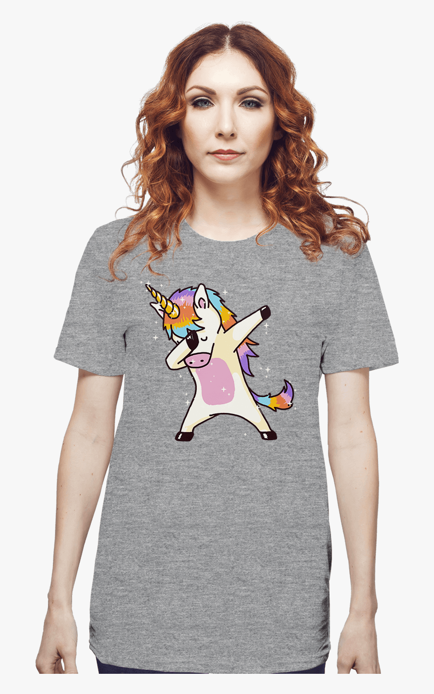 Women S Dabbing Unicorn Shirt Dab Hip Hop Magic Girl - T-shirt, HD Png Download