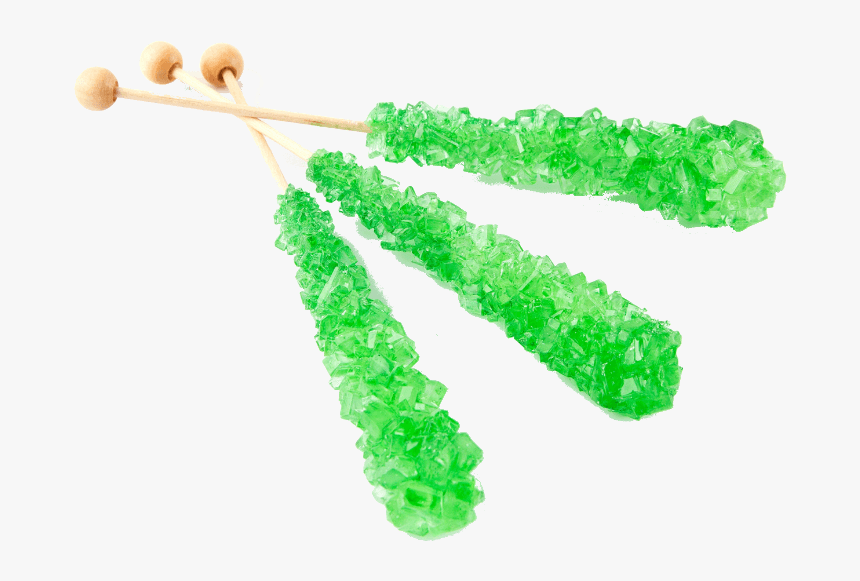 Green Rock Candy Stick, HD Png Download