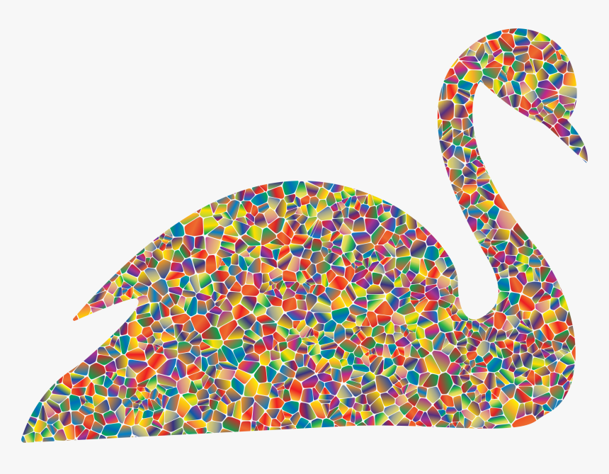 Polyprismatic Tiled Swan Clip Arts - Black Swan, HD Png Download