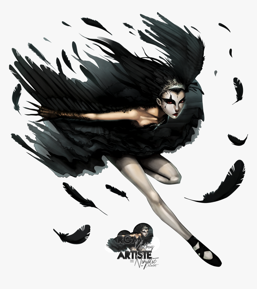 Black Swan Fan Art, HD Png Download