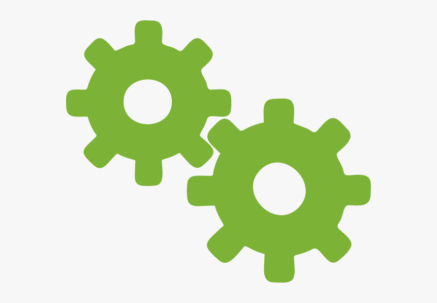 Green Gears Clipart, HD Png Download