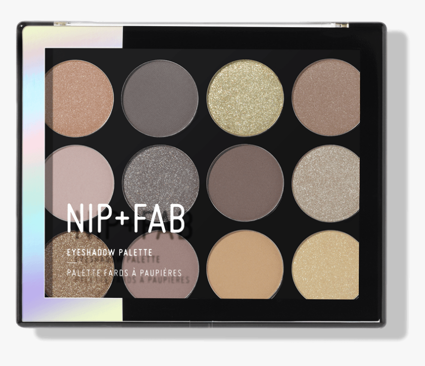 Eyeshadow Palette Gentle Glam - Nip Fab Jewelled Palette, HD Png Download