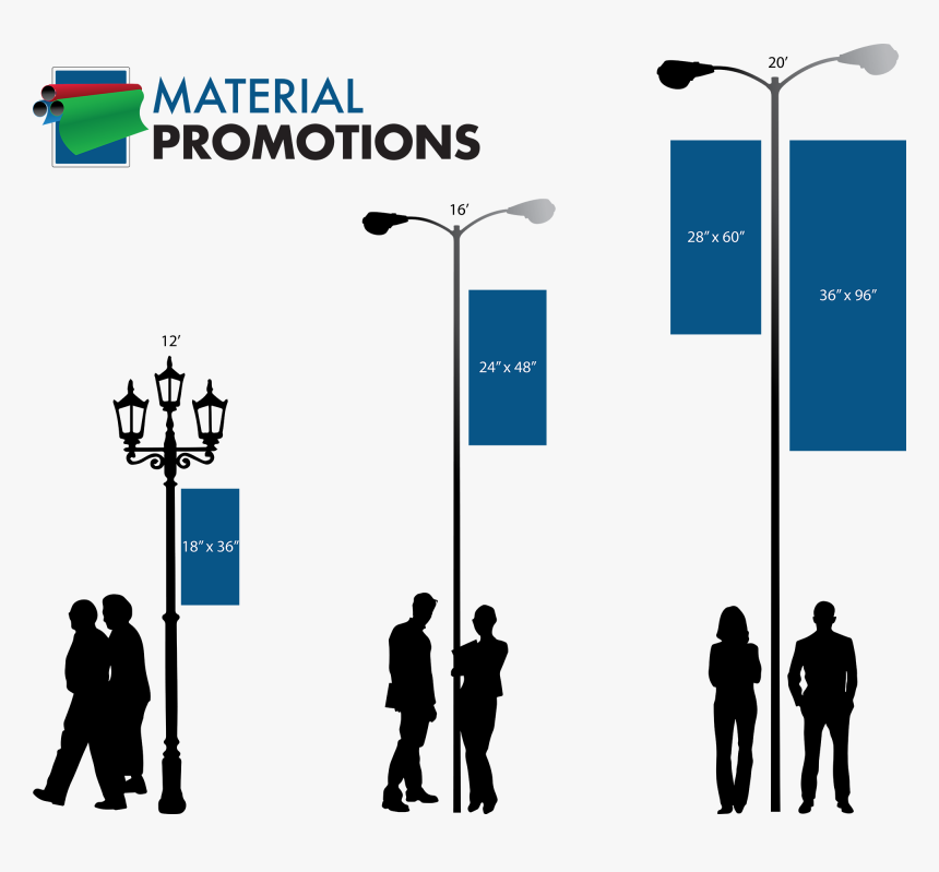 Street Pole Banner Sizes, HD Png Download