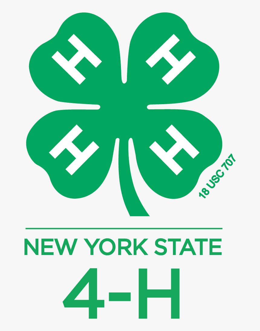 Nys 4h Logo Vert - 4 H Clover, HD Png Download