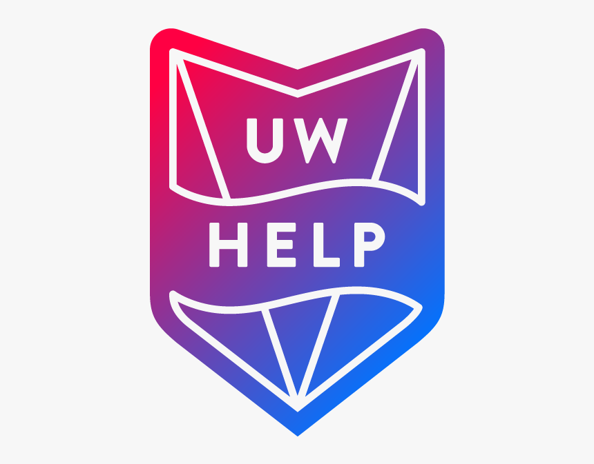 Uwhelp Color Pin - Uw Help Logo, HD Png Download