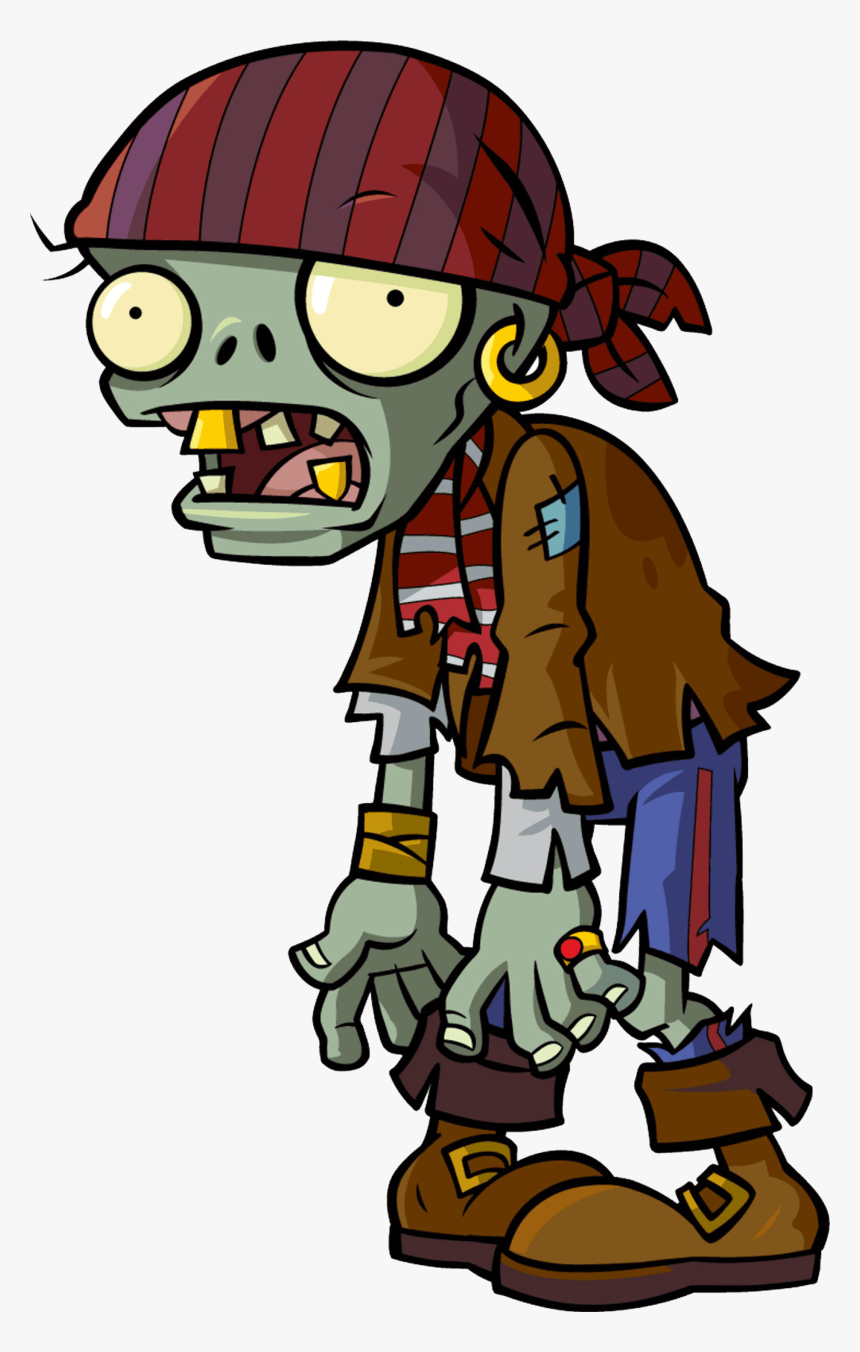 Mental Diseases , Zombie , Zombies , Zonbi , Viruses - Plants Vs Zombies 2 Buckethead Pirate, HD Png Download