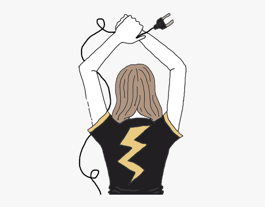 Electricity Dream Meaning Girl Hd Png Download Transparent