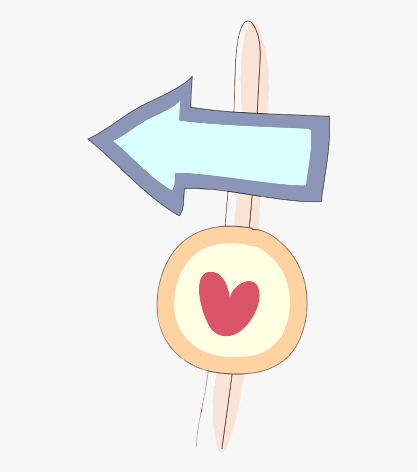 #cartel #flecha #letrero #corazon - Heart, HD Png Download