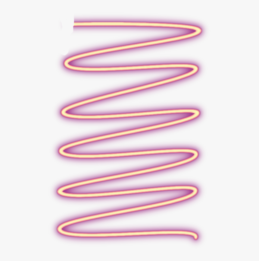#pink #swirl #neon #peach #glow #freetoedit - Neon Swirl Png, Transparent Png