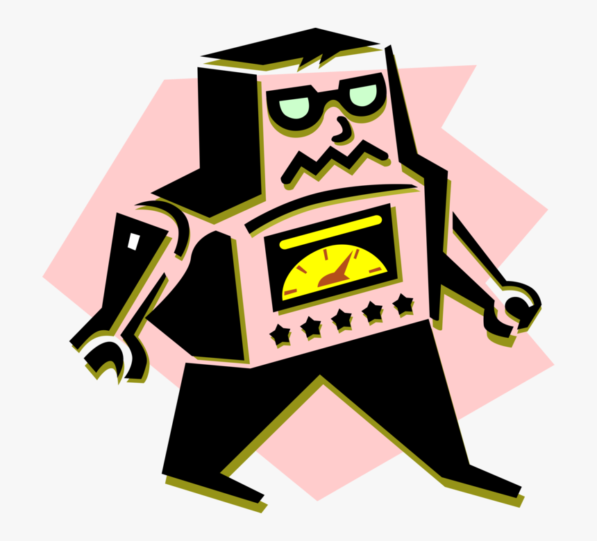 Transparent Robot Vector Png - Cartoon, Png Download
