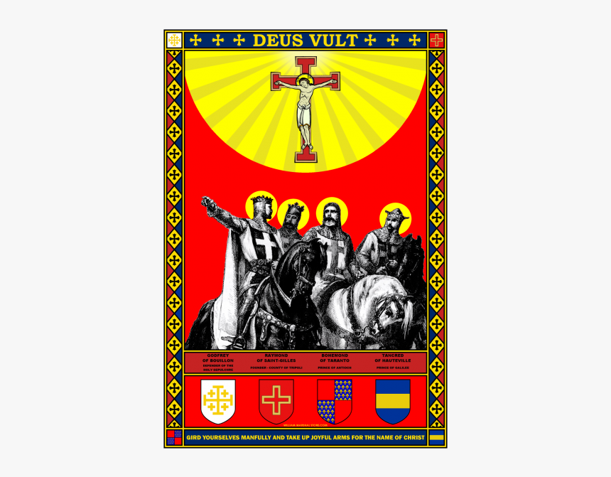 First Crusaders Poster - Secondary Source Of The Crusades, HD Png Download