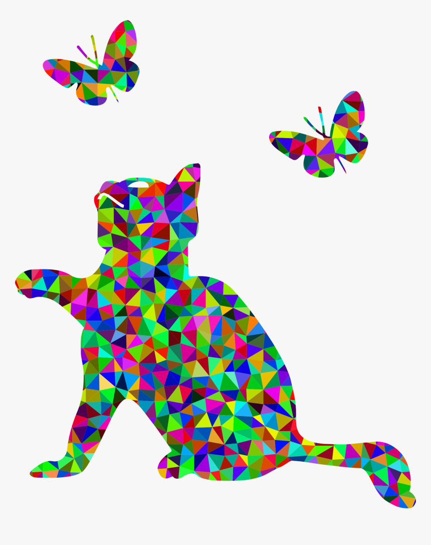 Butterfly Kitten Cat Computer Icons - Rainbow Coffee Png, Transparent Png