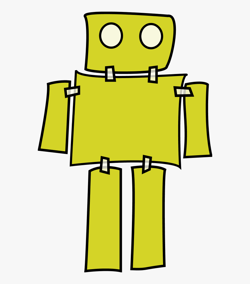 Vector Clip Art - Robot Cartoon Drawing, HD Png Download