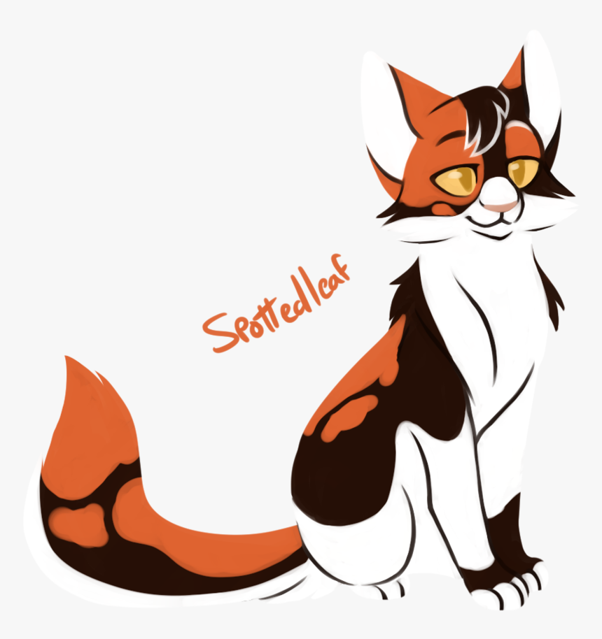 Kitten Clipart Mama Cat - Spotted Leaf Warrior Cats Ref, HD Png Download