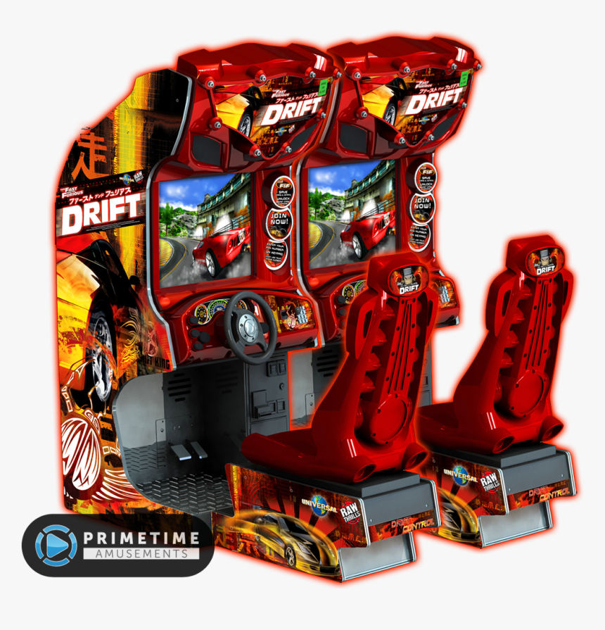 The Fast And The Furious Drift Twin Racing Arcade Game - Arcade Gaming Machines For Sale, HD Png Download