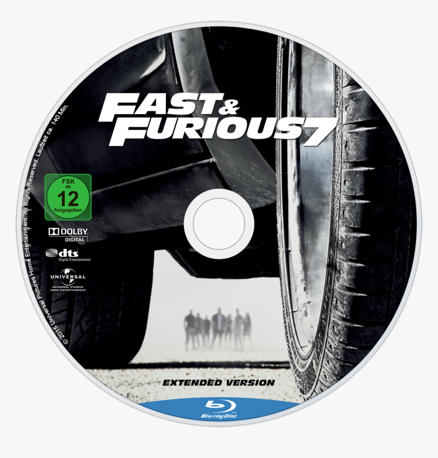 Furious Seven Bluray Disk, HD Png Download