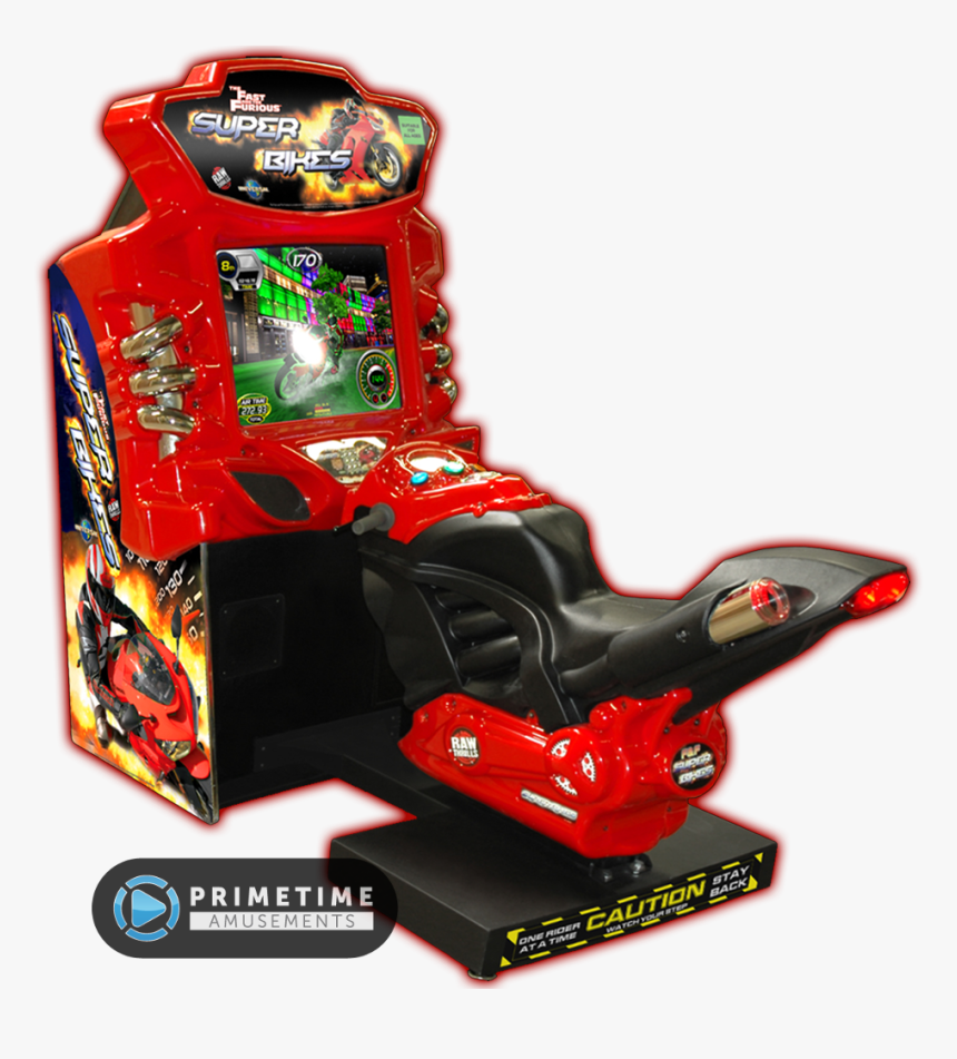 The Fast And The Furious Super Bikes Arcade Game - Raw Thrills Super Bikes, HD Png Download