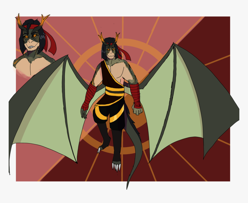Dragon King Liu Kang
an Au Based Off Of That One Pre - Cartoon, HD Png Download