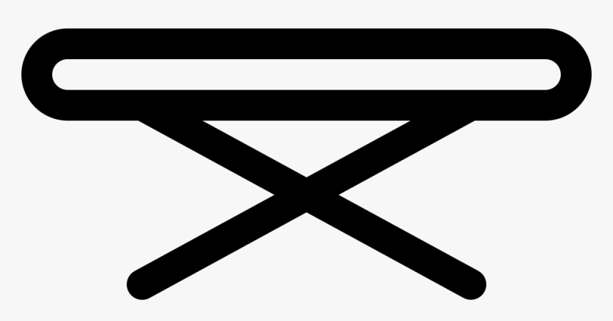 Iron Table Outline From Side View Svg Png Icon Free - Portable Network Graphics, Transparent Png
