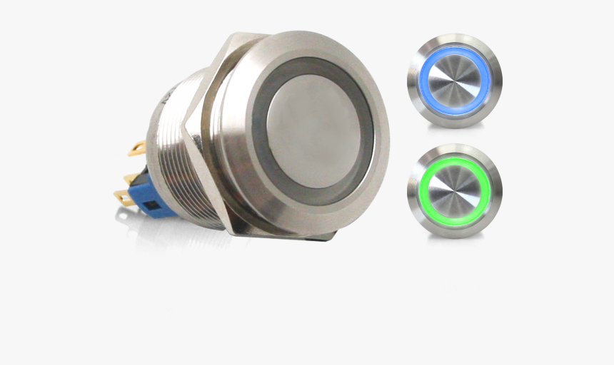 Billet Lighted Red Push Button On Off Switch, HD Png Download ...