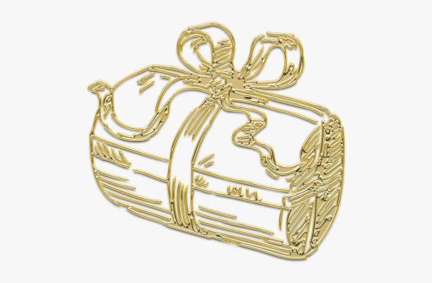 Gift, New Year S Eve, Box, Christmas, Holiday, Gold - Gold, HD Png Download