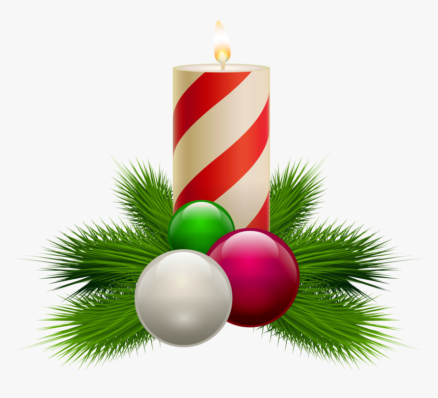 Christmas Candle Clipart Transparent Background, HD Png Download